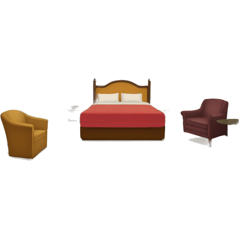 Vintage Las Vegas hotel room  emoji