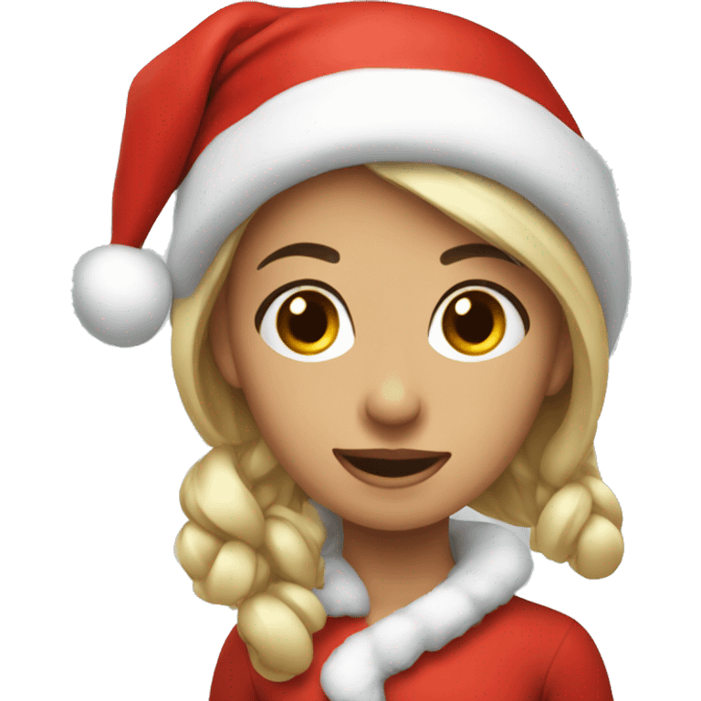 Merry Christmas girl emoji