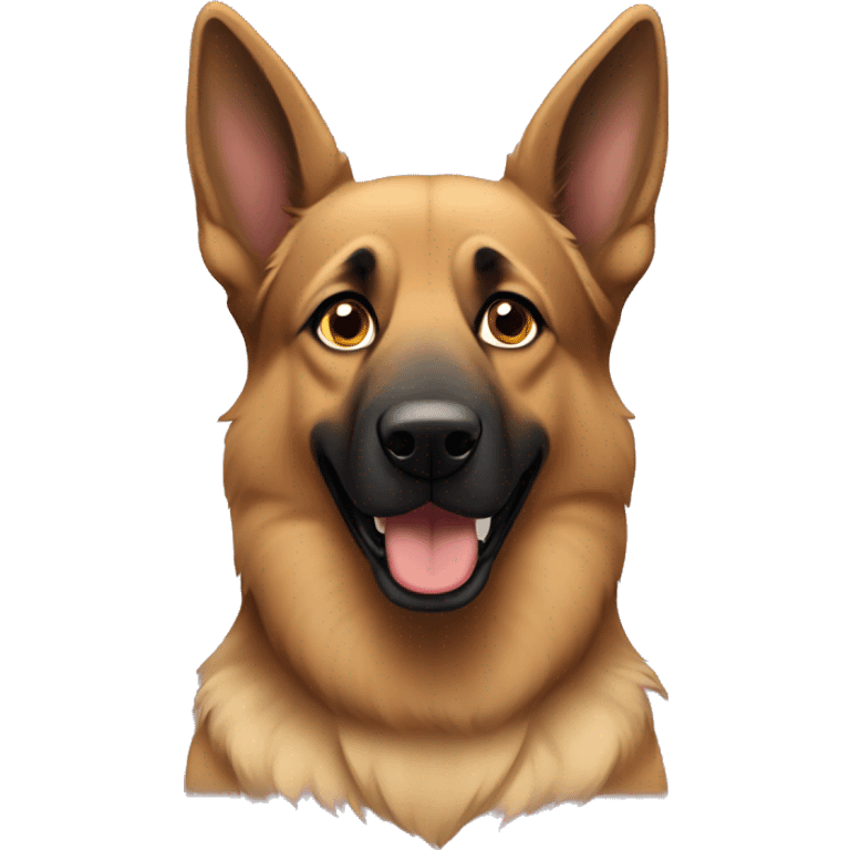 German Shepard dog with floppy ears  emoji