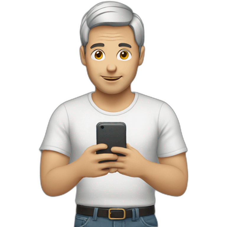 Man using mobile  emoji