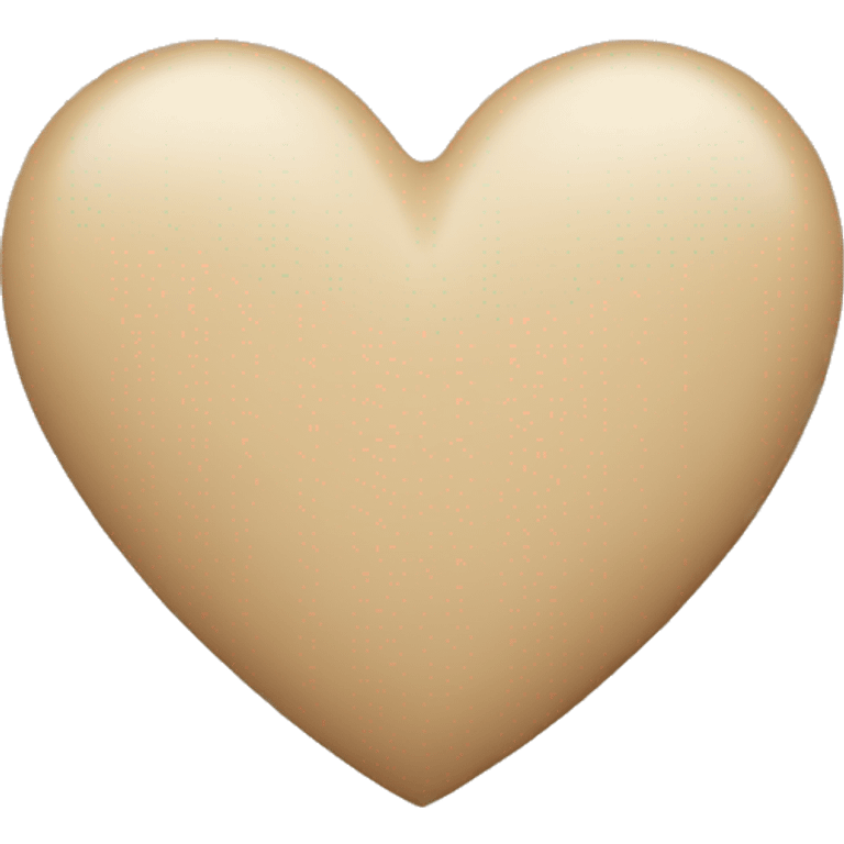 Beige heart emoji