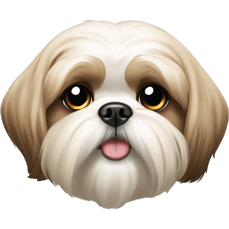 Dog Shih tzu beige emoji