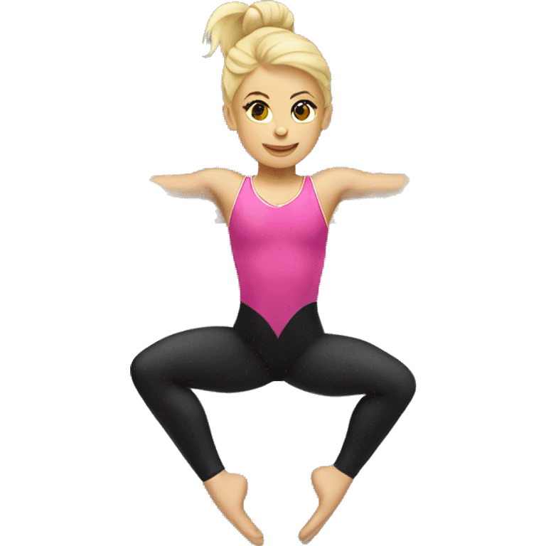 Gymnastique blonde on bars emoji