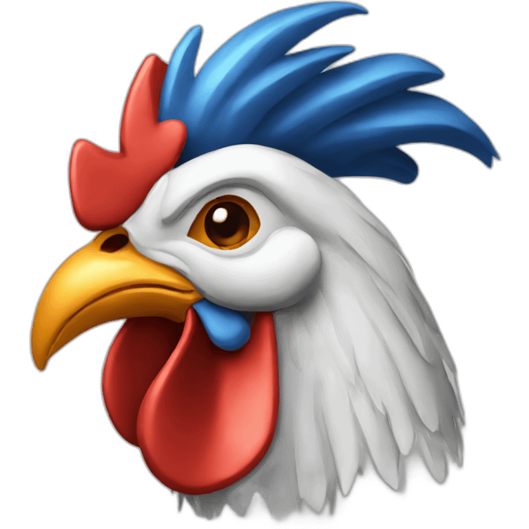 rooster head emoji