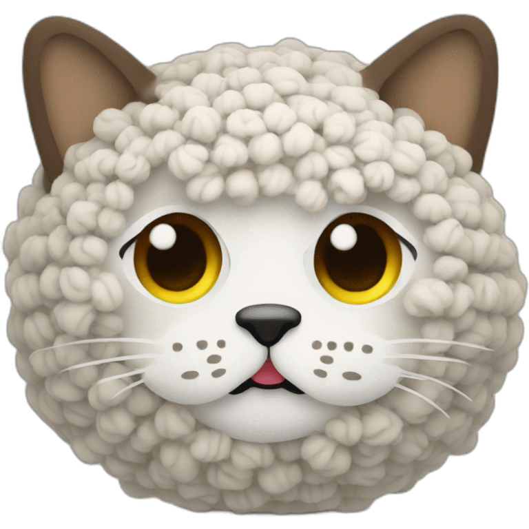 Chat qui fait du crochet emoji