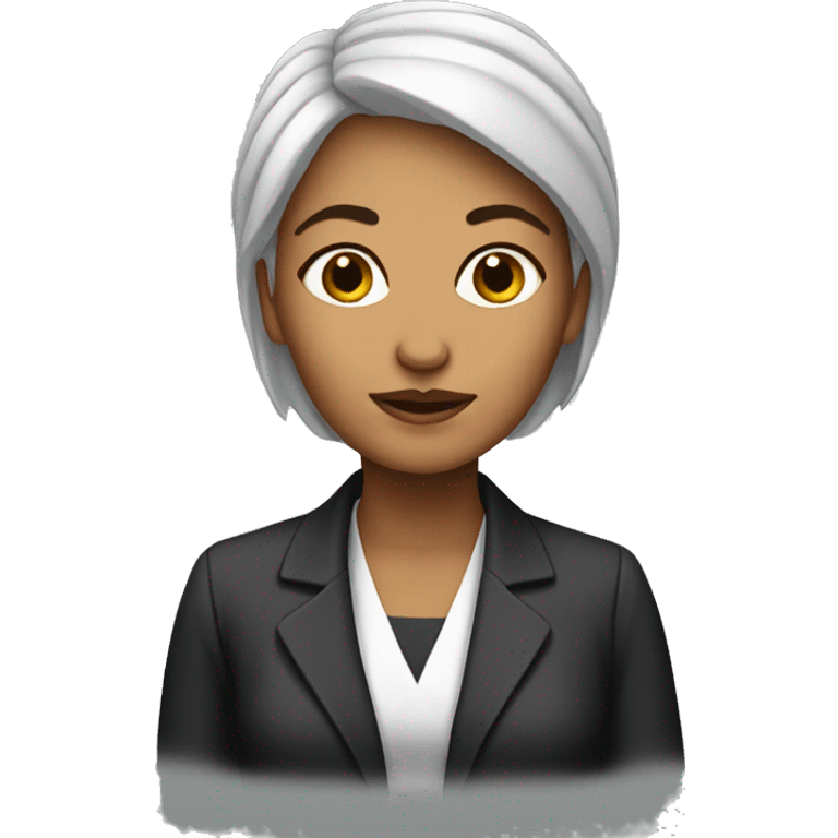 Female Lawyer with cancer emoji