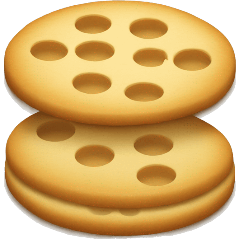 round biscuit with holes  emoji