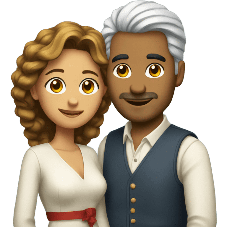 Pareja acostados  emoji