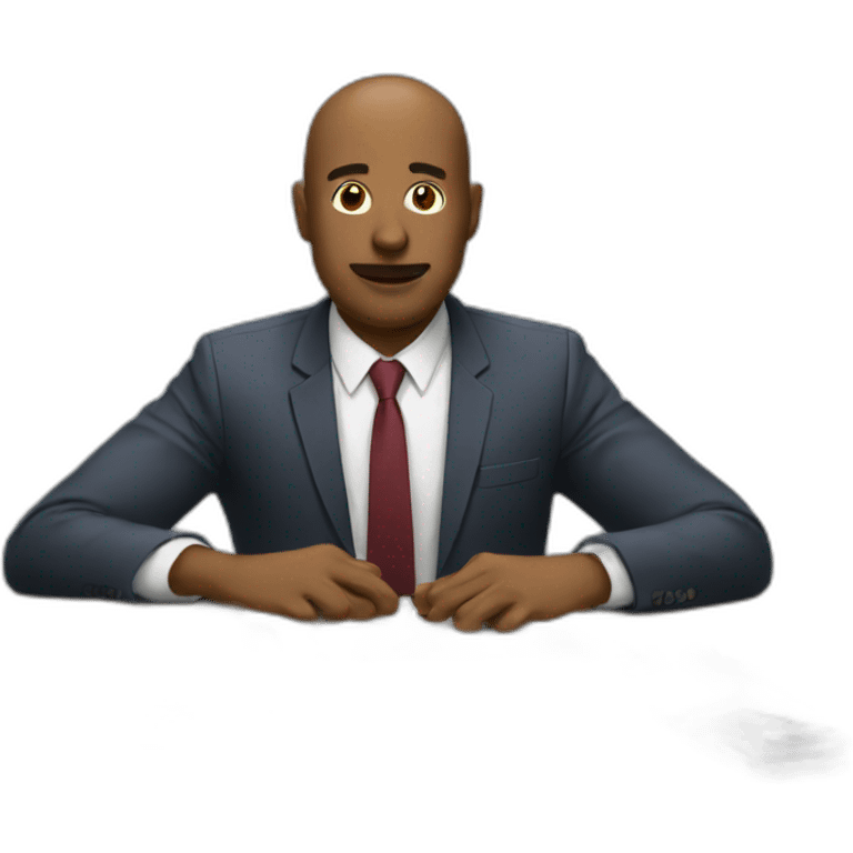 office man at the table emoji