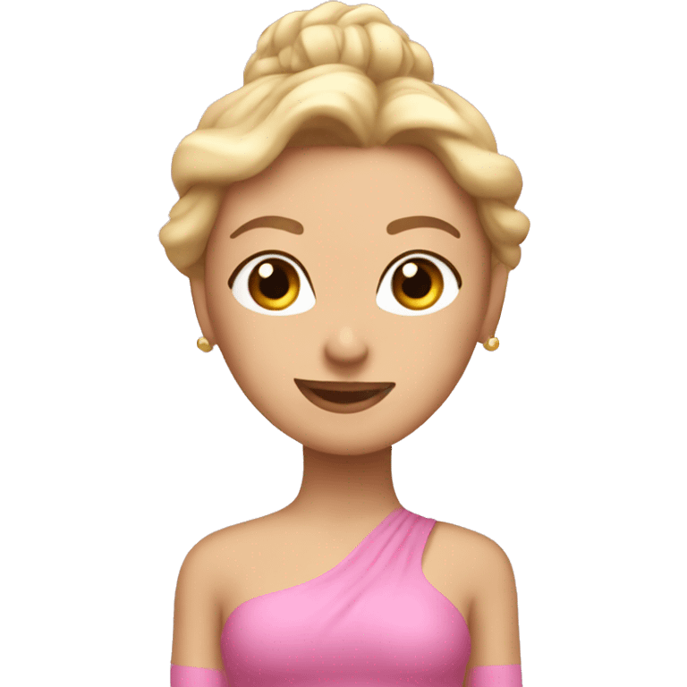 Pink Pilates princess emoji