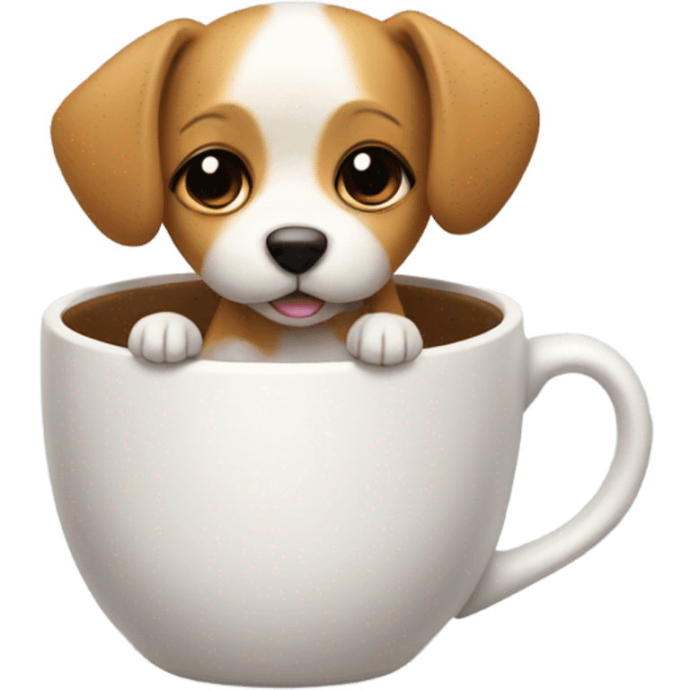 Dog in a cup emoji