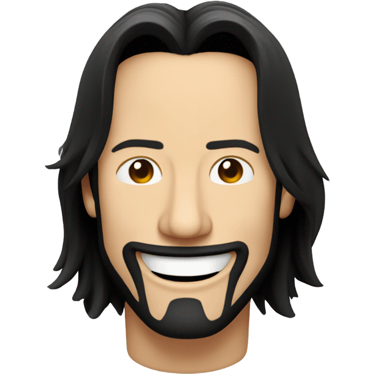 Keanu Reeves winking and smiling emoji