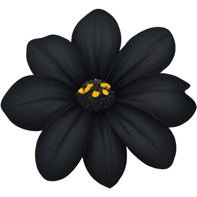 black flower emoji