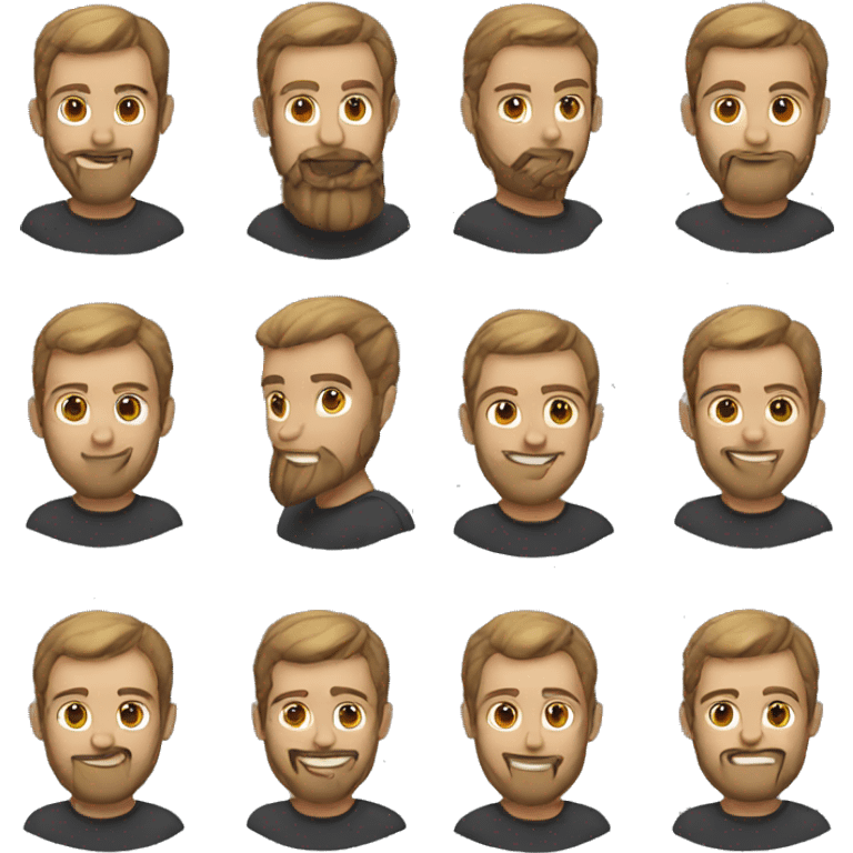 guy with beard and ponytail emoji