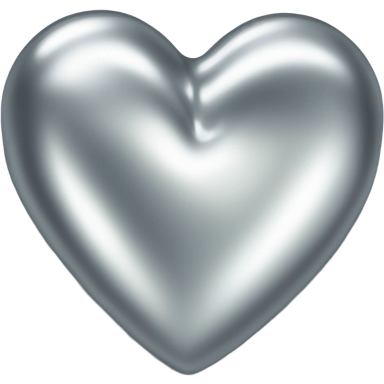 the empty Silver heart emoji