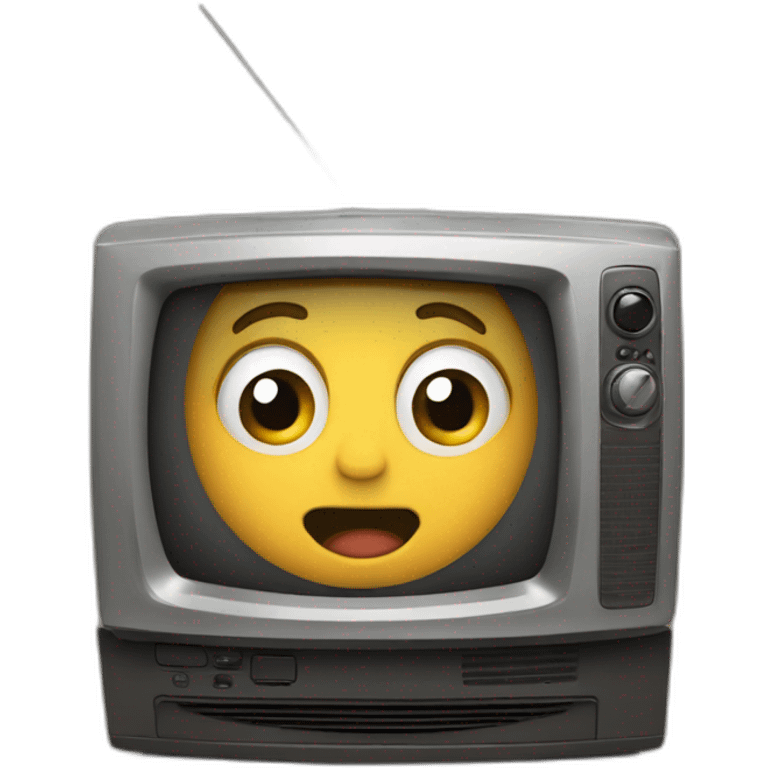 Niño viendo television emoji