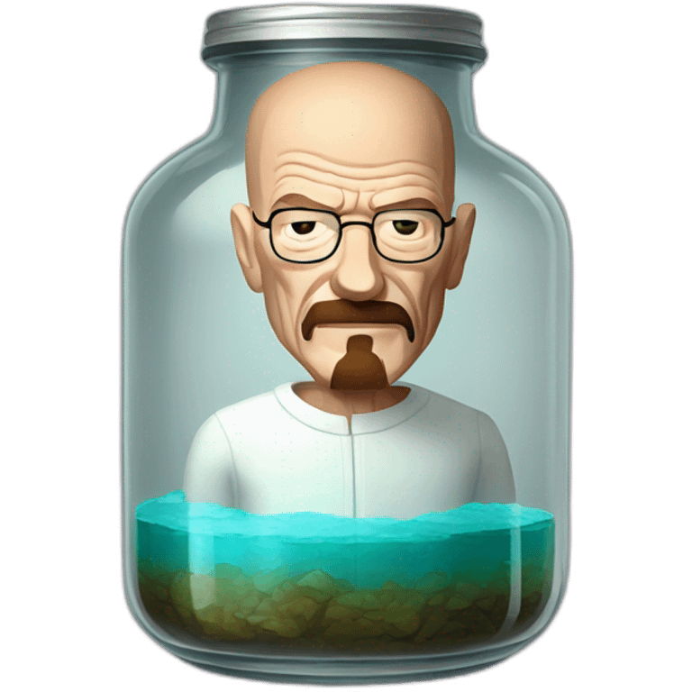 Walter White body stuck in jar emoji