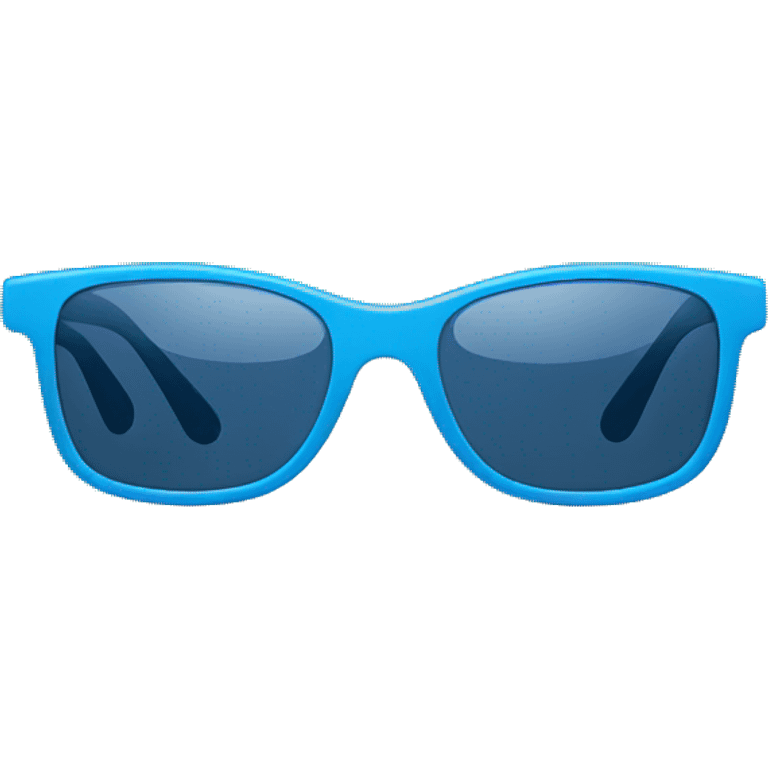 Sunglasses with blue frame emoji