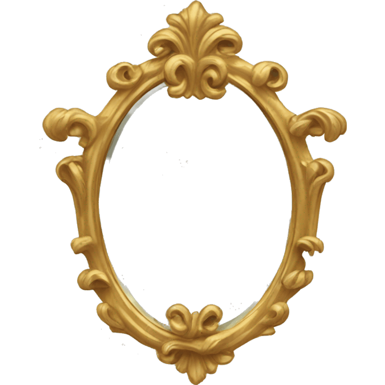 gold vintage mirror  emoji