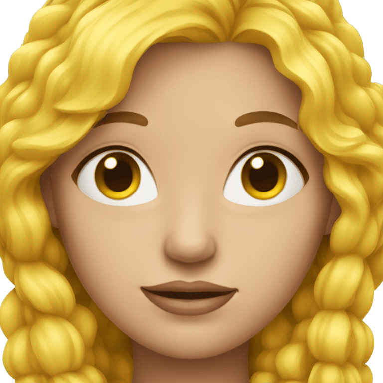 a woman with a yellow hair  emoji