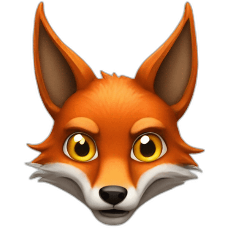 evil fox with horns emoji