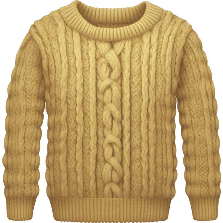 Cable knit clothes  emoji