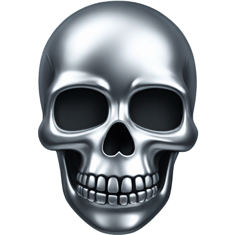 Chrome skull emoji