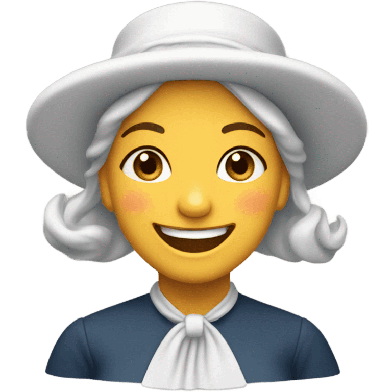 Laughing Amish lady emoji