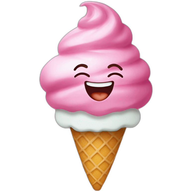 Gelato smile emoji