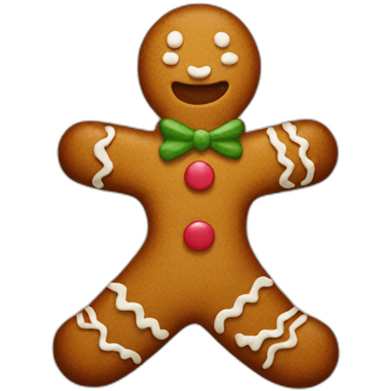 gingerbread man emoji