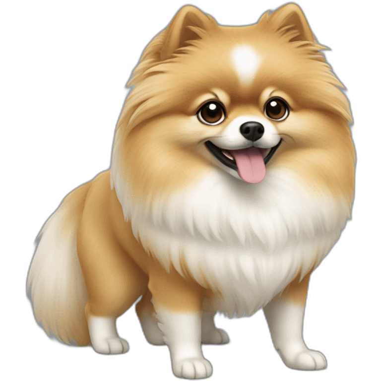 pomerian white emoji