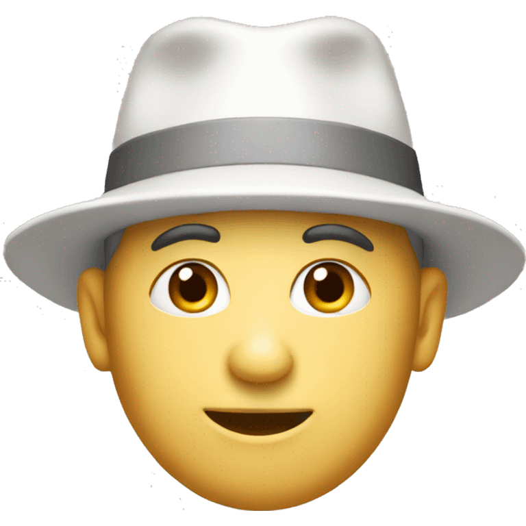 white hat emoji