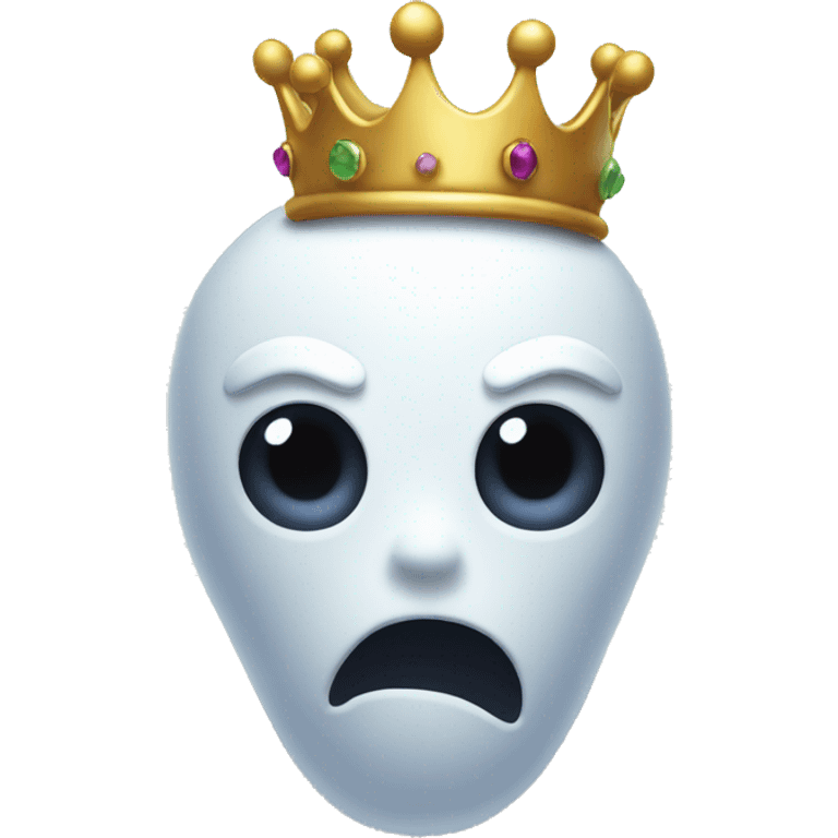 Ghost with a crown emoji