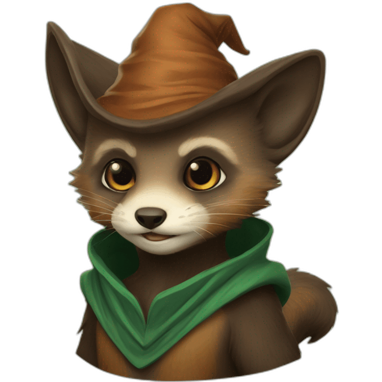 Pine marten wizard emoji