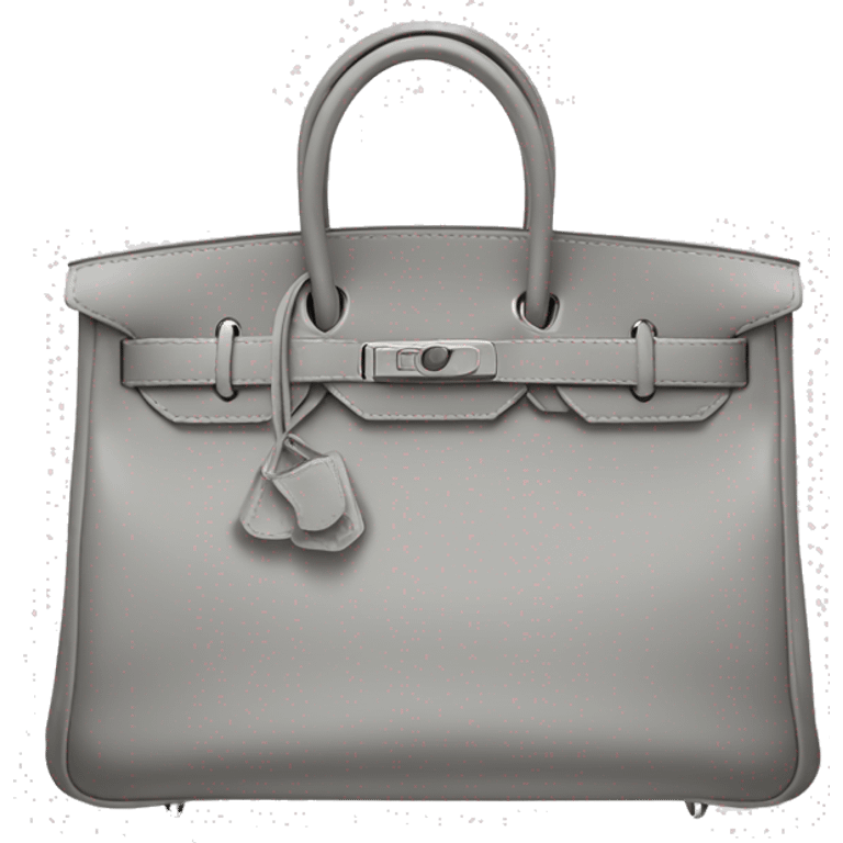 grey hermes birkin bag emoji