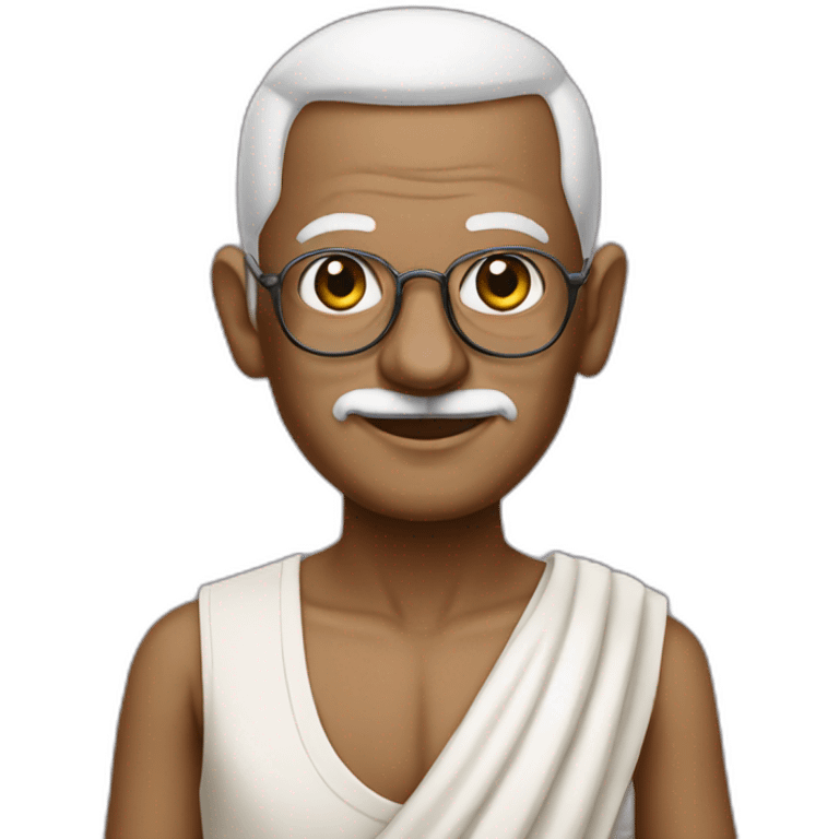 Ghandi wearing prom dress emoji