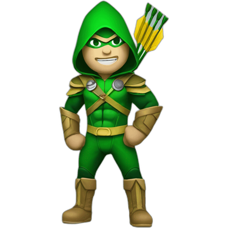 green arrow mascot emoji