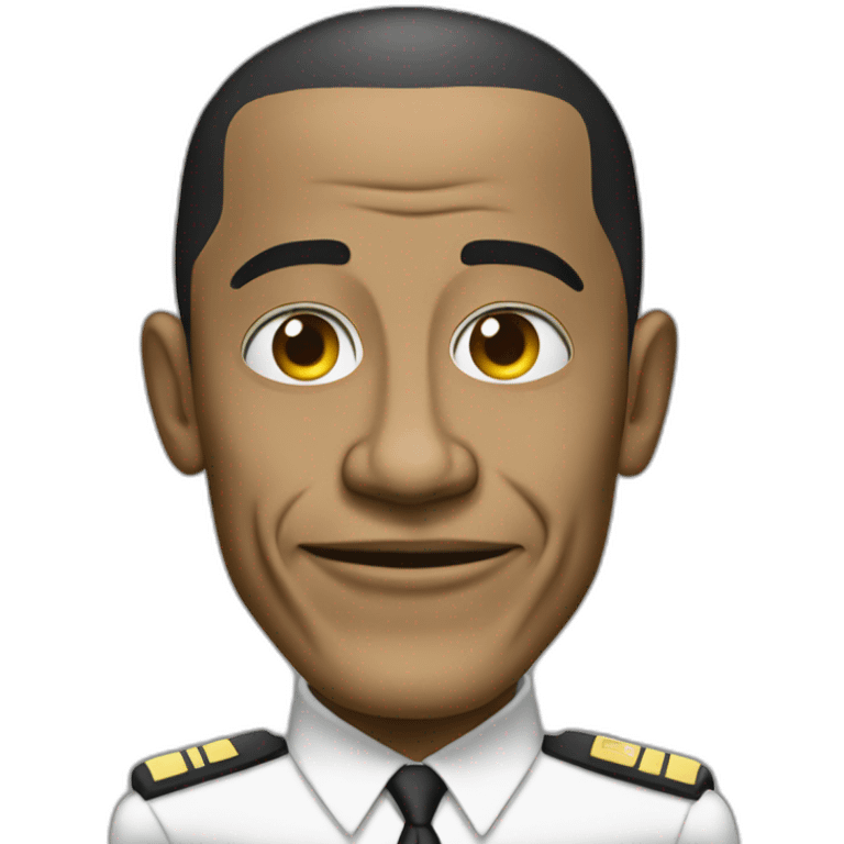 Obama sur un tabk emoji