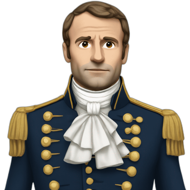 macron with napoleon suit emoji