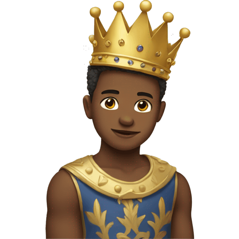 Boy with a crown emoji