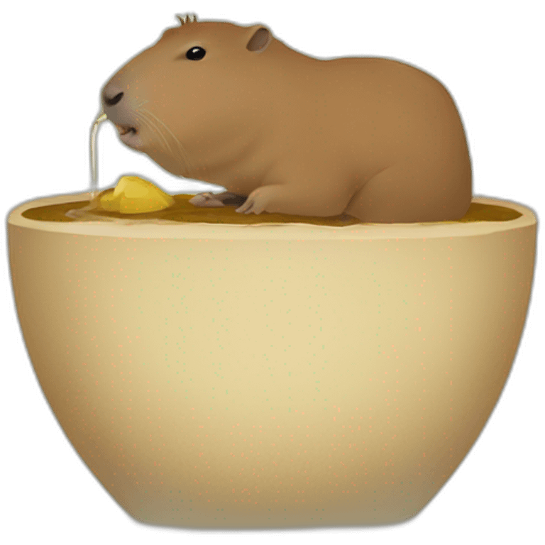 capybara drinking maté emoji