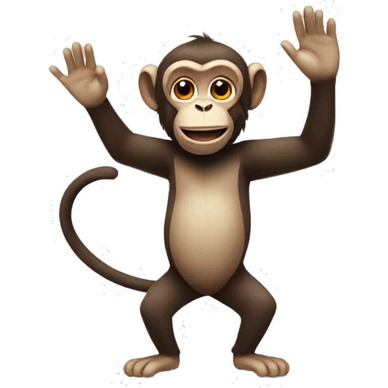 monkey waving  emoji