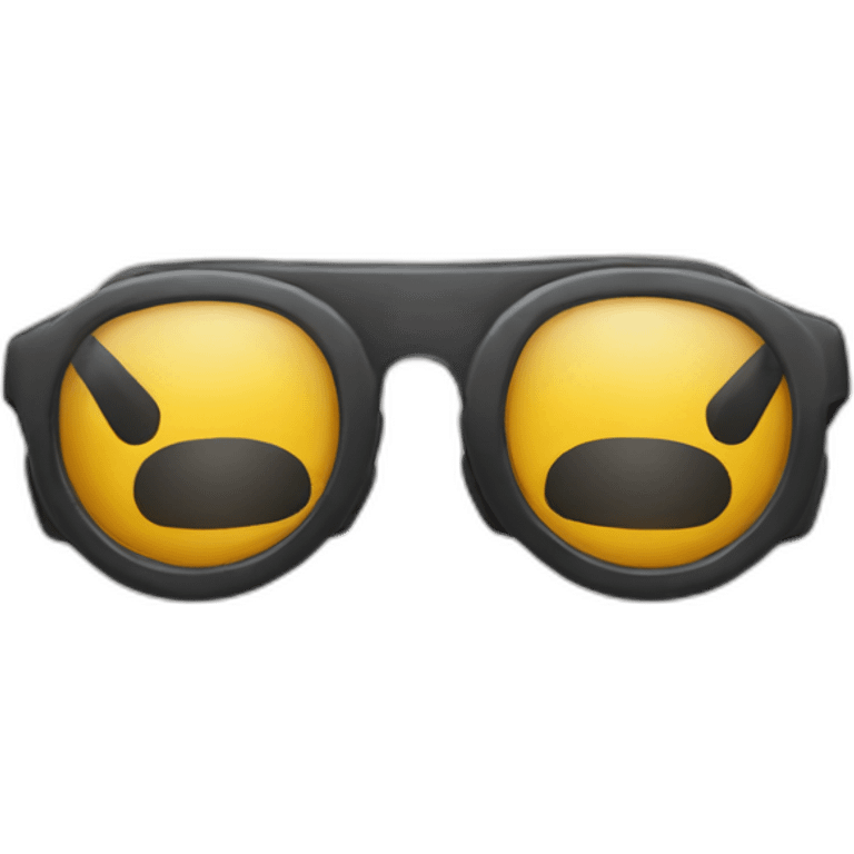 Calcetín con gafas emoji