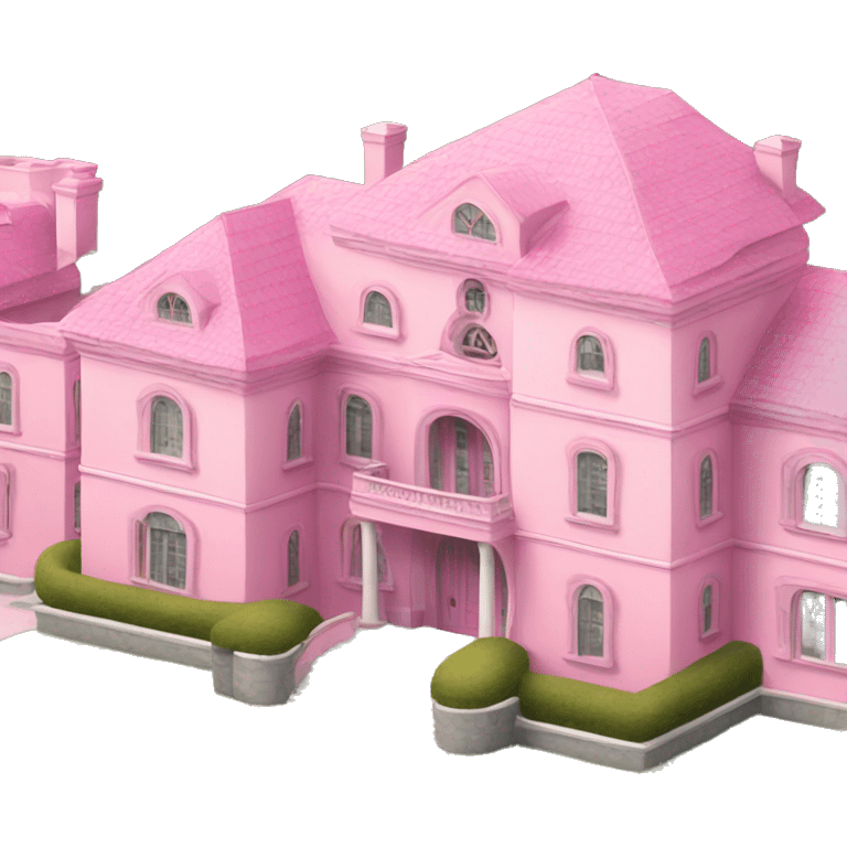 Pink mansion emoji