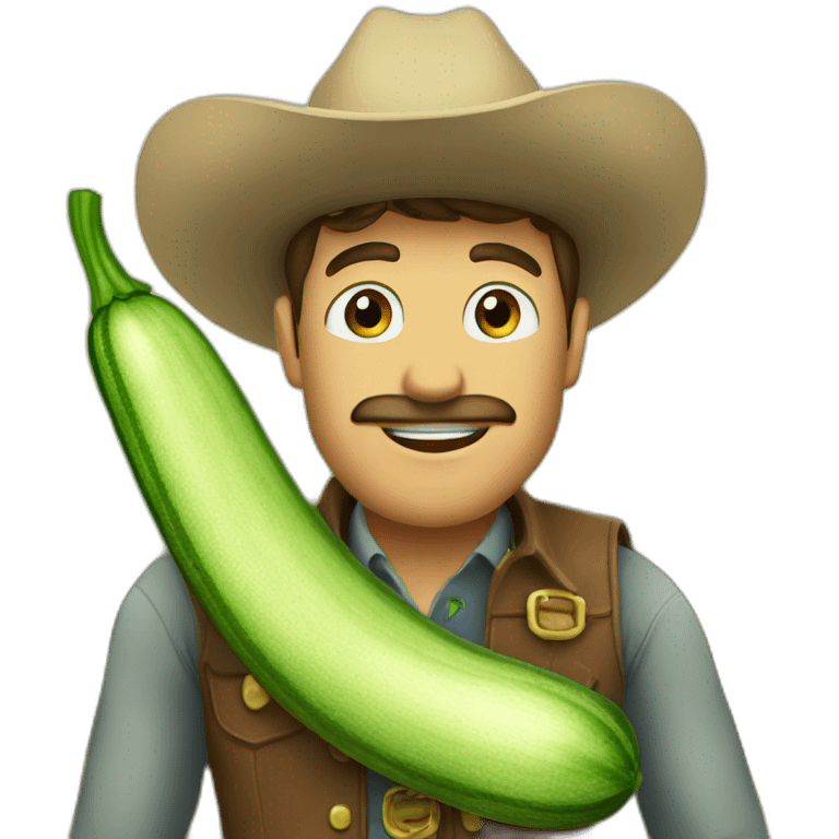 Zucchini cowboy emoji