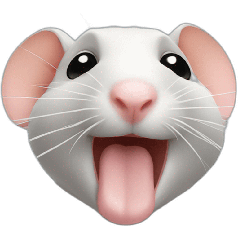 rat sendin a kiss emoji