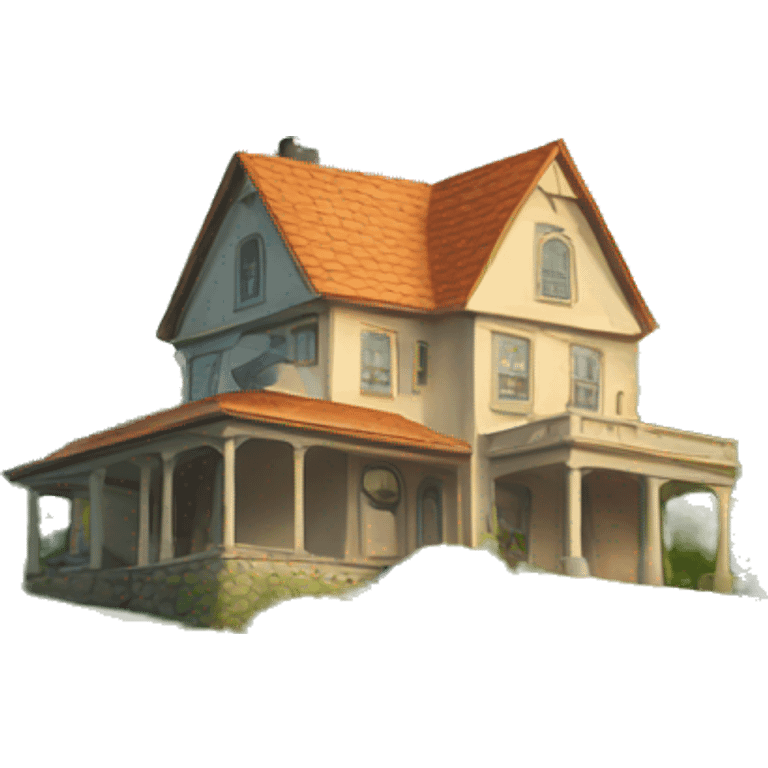 house on a hill emoji