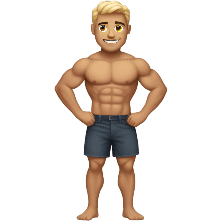 Shirtless man emoji