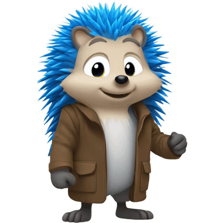 blue hedgehog emoji