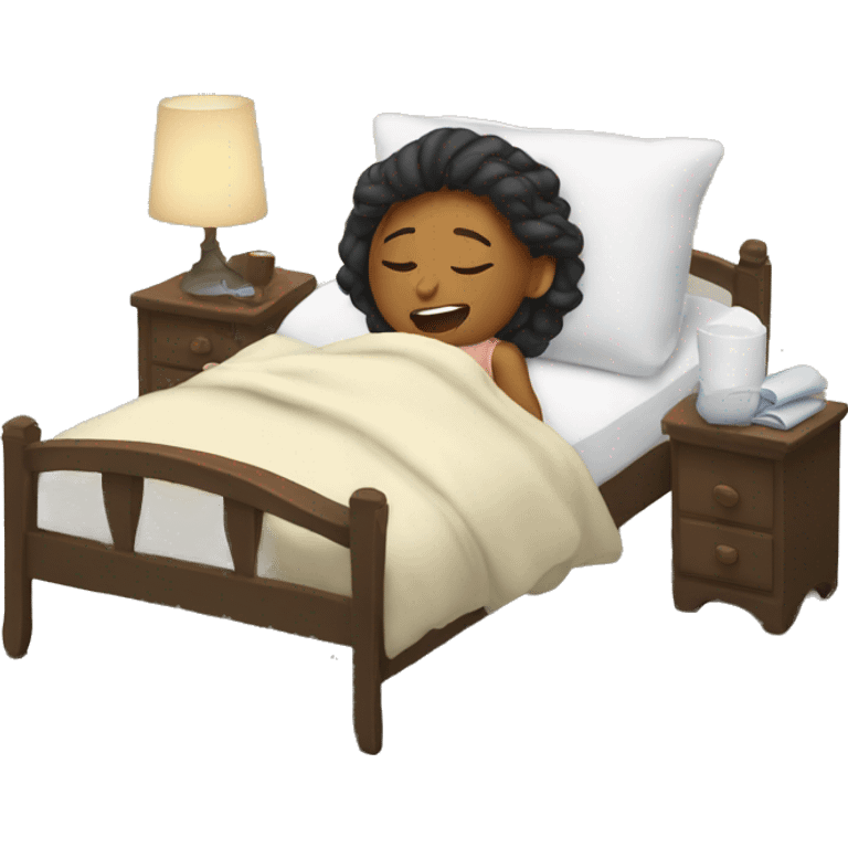 Women waking up emoji